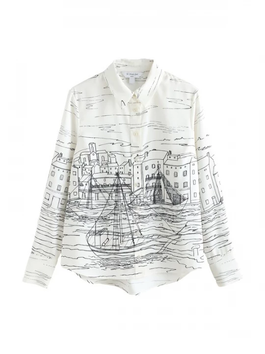 Foto van product Next Blouse zwart / wit