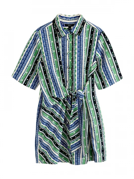 Foto van product Next Jurk blauw / groen / zwart / wit