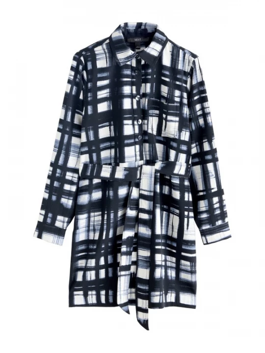 Foto van product Next Blousejurk grijs / zwart / wit