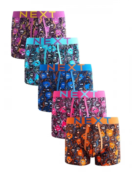 Foto van product Next Boxershorts blauw / orchidee / donkeroranje / lichtroze