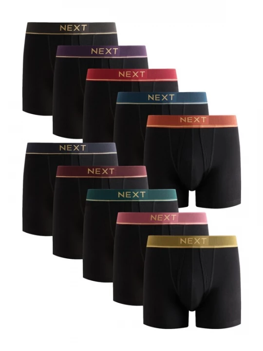 Foto van product Next Boxershorts jade groen / lavendel / donkeroranje / zwart