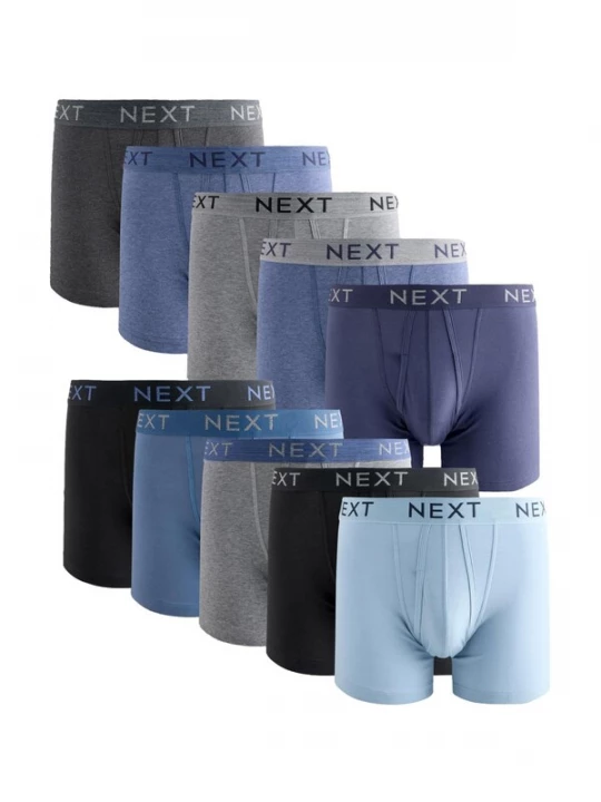 Foto van product Next Boxershorts lichtblauw / blauw gemêleerd / grijs gemêleerd / zwart