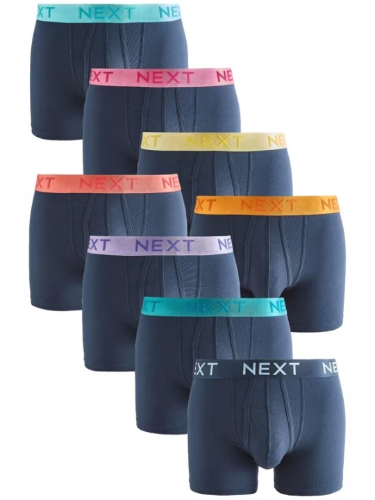 Foto van product Next Boxershorts marine / lichtblauw / geel / oranje