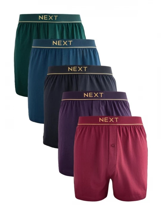 Foto van product Next Boxershorts navy / donkergroen / braam / donkerrood / zwart