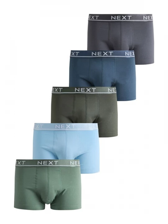 Foto van product Next Boxershorts navy / hemelsblauw / donkergrijs / olijfgroen