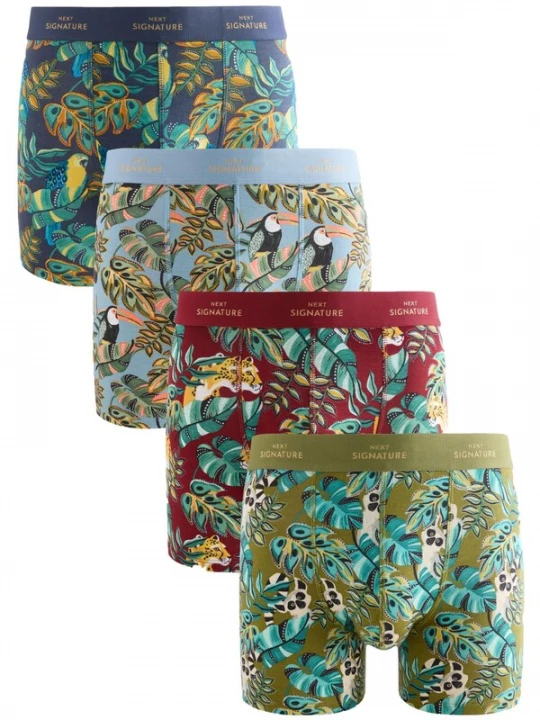 Foto van product Next Boxershorts navy / pastelblauw / olijfgroen / rood