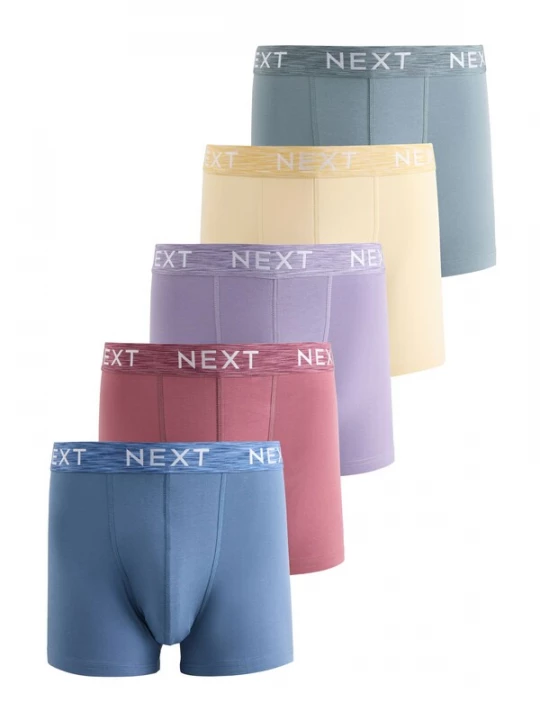 Foto van product Next Boxershorts opaal / lichtgeel / riet / sering / kersrood