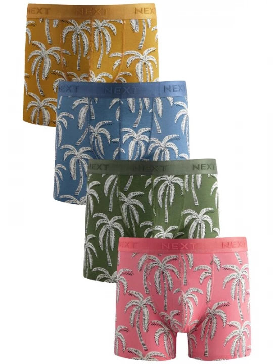 Foto van product Next Boxershorts royal blue / koningsblauw / mosterd / olijfgroen / pitaja roze