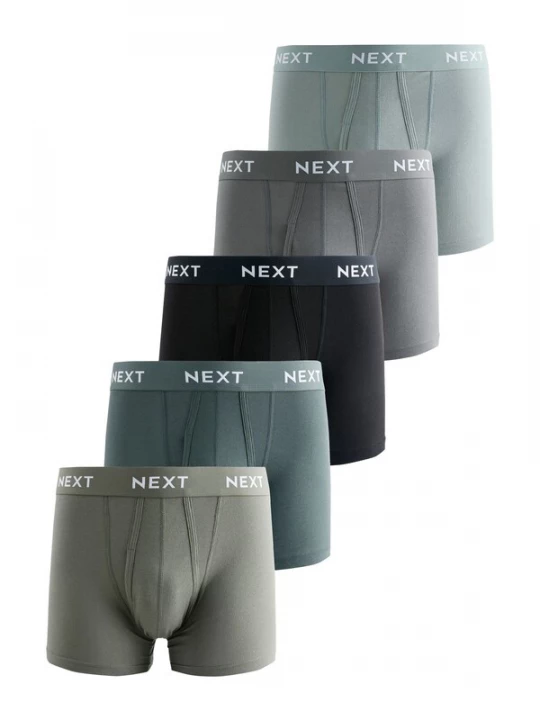Foto van product Next Boxershorts smoky blue / cyaan blauw / stone grey / olijfgroen / zwart