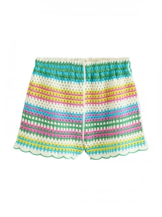 Foto van product Next Broek lichtbeige / smaragd / lichtgroen / oranje