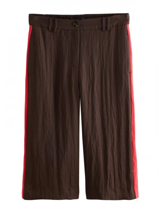 Foto van product Next Broek 'Smart' chocoladebruin / rood