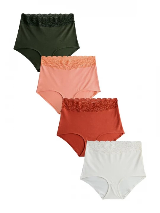 Foto van product Next Broekje donkergroen / zalm roze / roestrood / wit