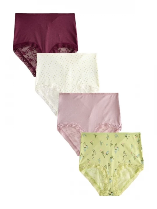Foto van product Next Broekje lichtgroen / mauve / wijnrood / natuurwit