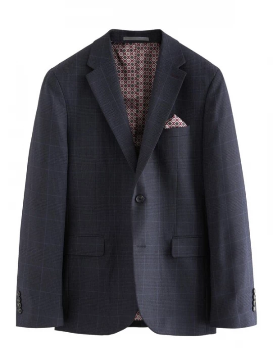 Foto van product Next Business-colbert 'Prince-of-Wales' navy / lichtblauw