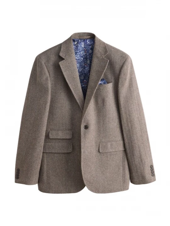 Foto van product Next Business-colbert 'Signature' bruin / cappuccino