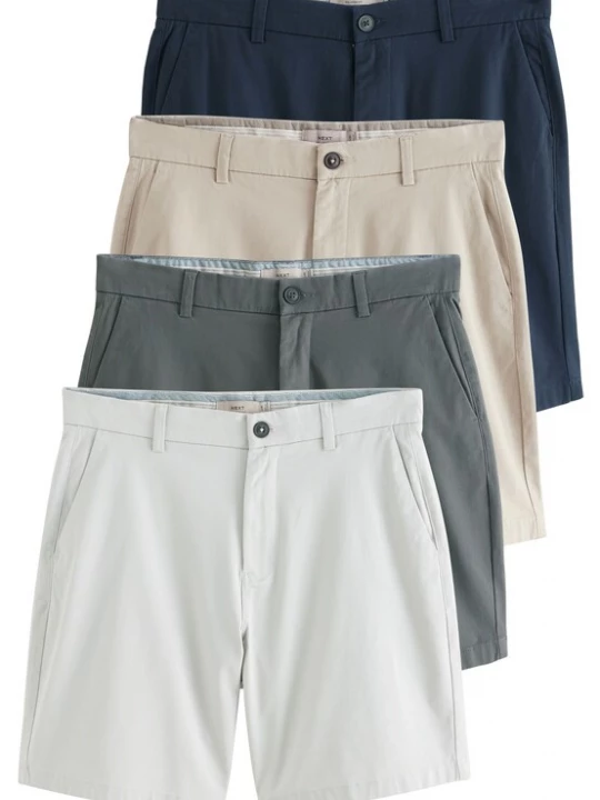 Foto van product Next Chino crème / donkerblauw / grijs / wit