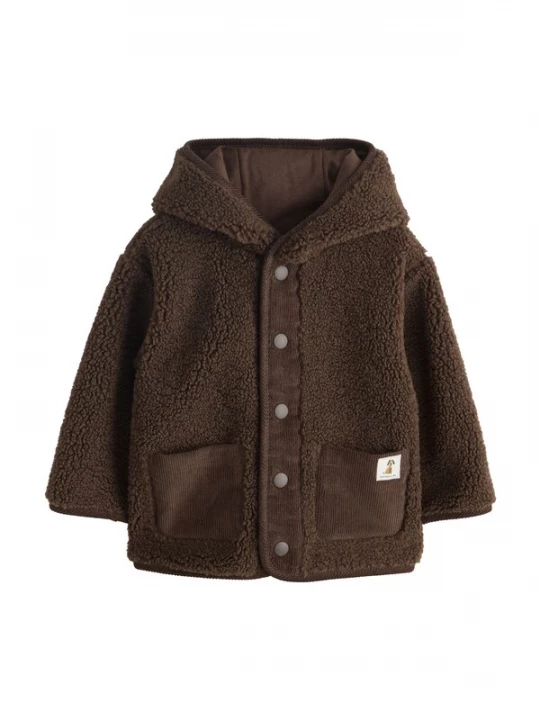 Foto van product Next Fleece jas chocoladebruin