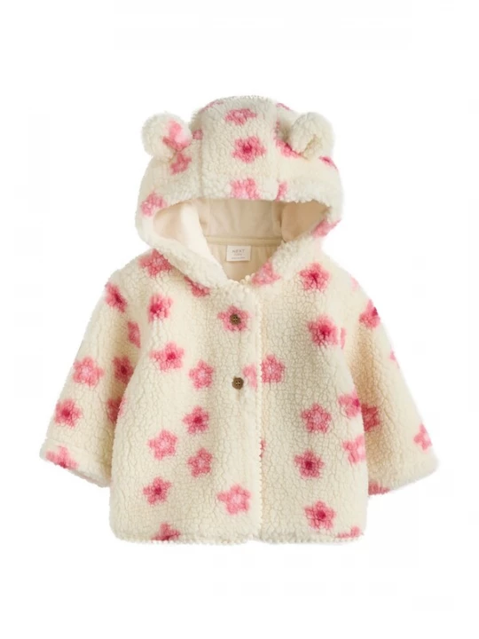 Foto van product Next Fleece jas crème / pink