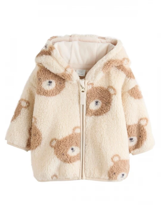 Foto van product Next Fleece jas crème / sand / zwart
