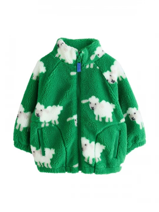 Foto van product Next Fleece jas groen / zwart / wit