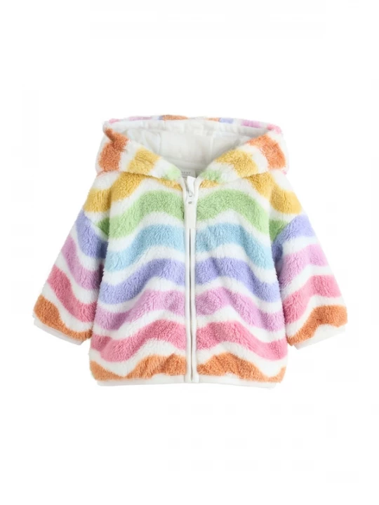 Foto van product Next Fleece jas lichtblauw / lichtgroen / lichtroze / wit