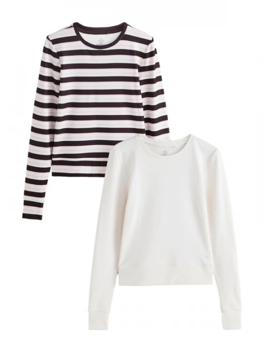 Foto van product Next Functioneel shirt donkerbruin / rosa / natuurwit