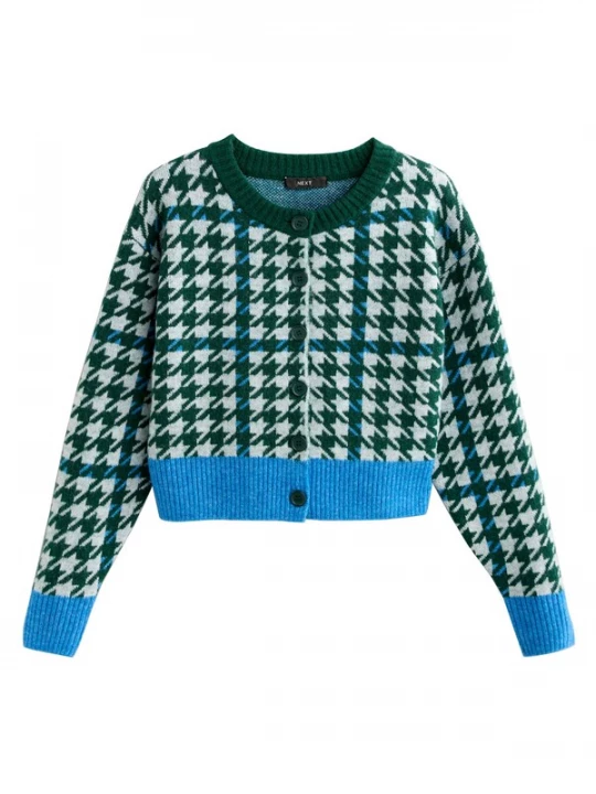 Foto van product Next Gebreid vest azuur / smaragd / offwhite