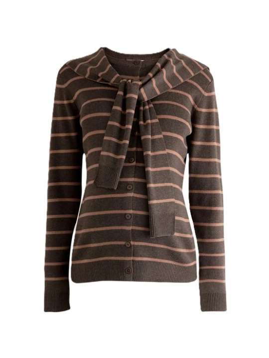 Foto van product Next Gebreid vest beige / donkerbruin