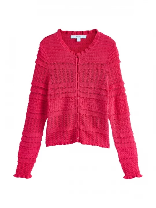 Foto van product Next Gebreid vest donkerroze