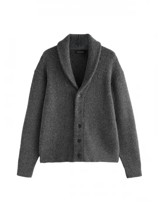 Foto van product Next Gebreid vest grijs gemêleerd