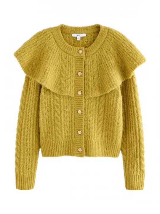 Foto van product Next Gebreid vest mosterd