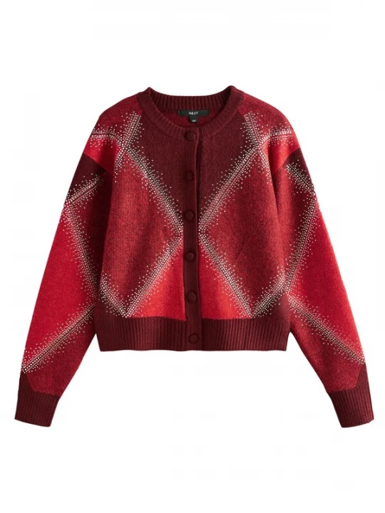 Foto van product Next Gebreid vest rood / bourgogne