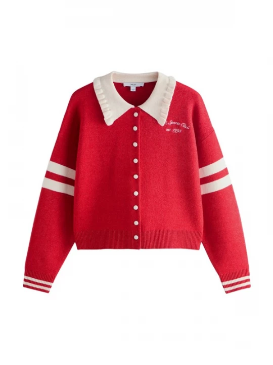 Foto van product Next Gebreid vest rood / wit