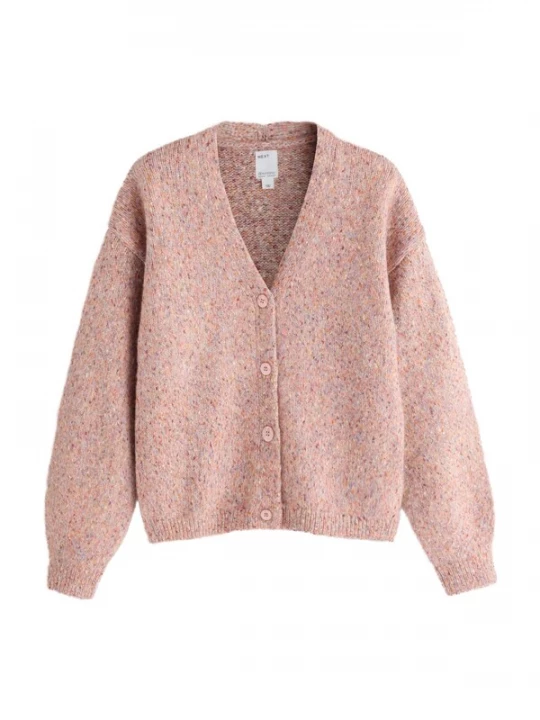 Foto van product Next Gebreid vest roze gemêleerd