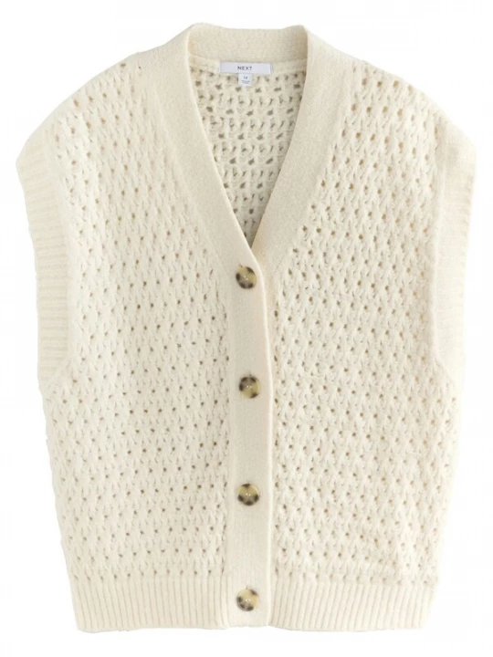 Foto van product Next Gebreide bodywarmer ecru