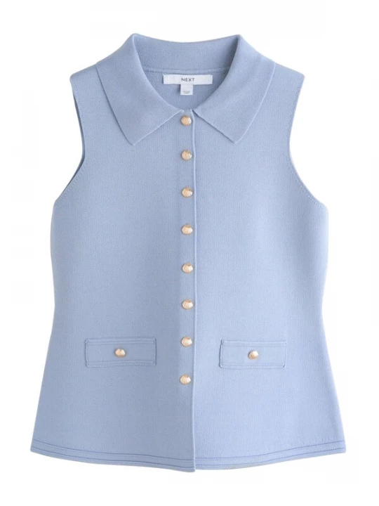 Foto van product Next Gebreide bodywarmer lichtblauw