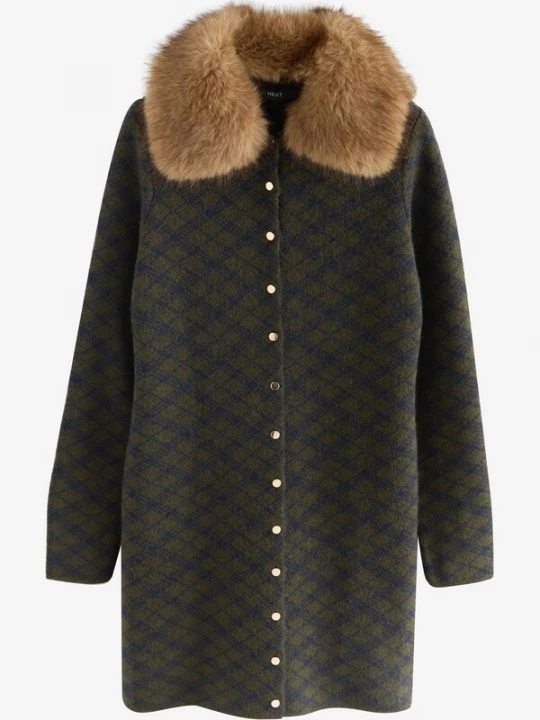 Foto van product Next Gebreide jurk navy / donkergroen