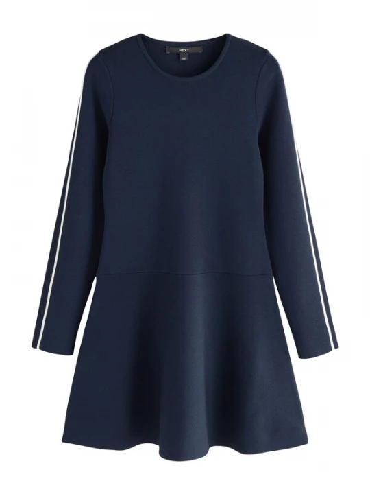 Foto van product Next Gebreide jurk navy / wit