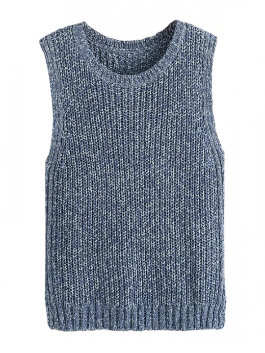 Foto van product Next Gebreide top blauw gemêleerd