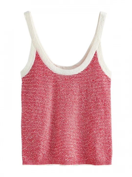 Foto van product Next Gebreide top bloedrood / wit