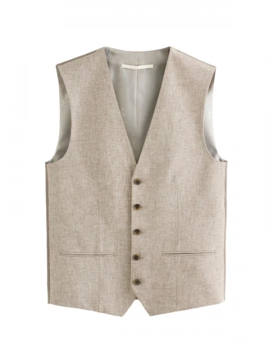 Foto van product Next Gilet beige gemêleerd