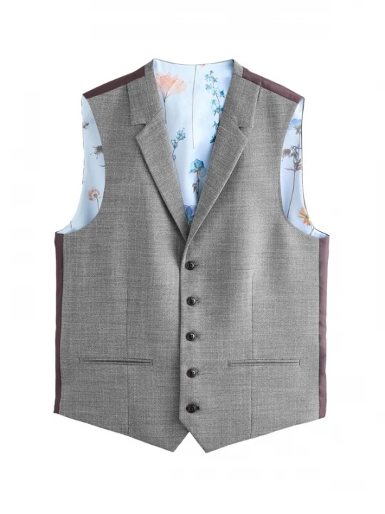 Foto van product Next Gilet roestbruin / grijs gemêleerd