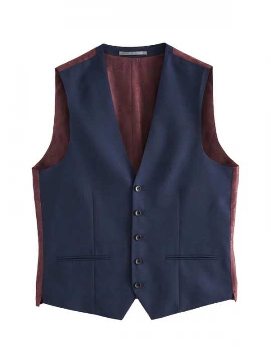 Foto van product Next Gilet 'Tollegno' navy / chocoladebruin