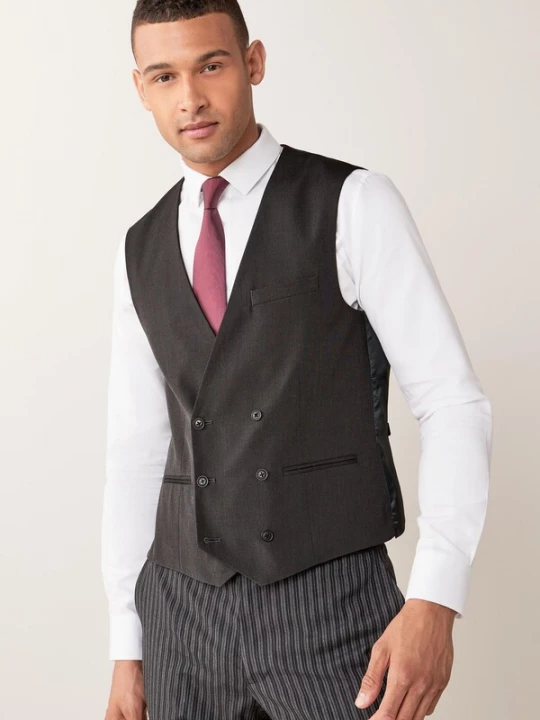 Foto van product Next Gilet zwart gemêleerd