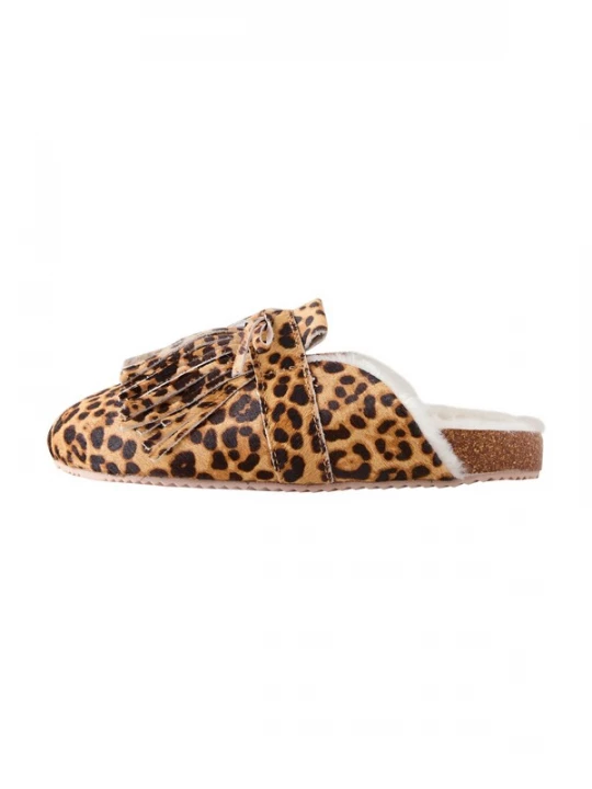 Foto van product Next Huisschoenen 'Fringe' bruin / zwart / wit