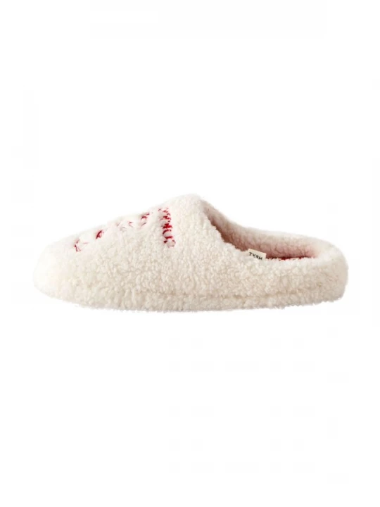 Foto van product Next Huisschoenen lichtbeige / rood