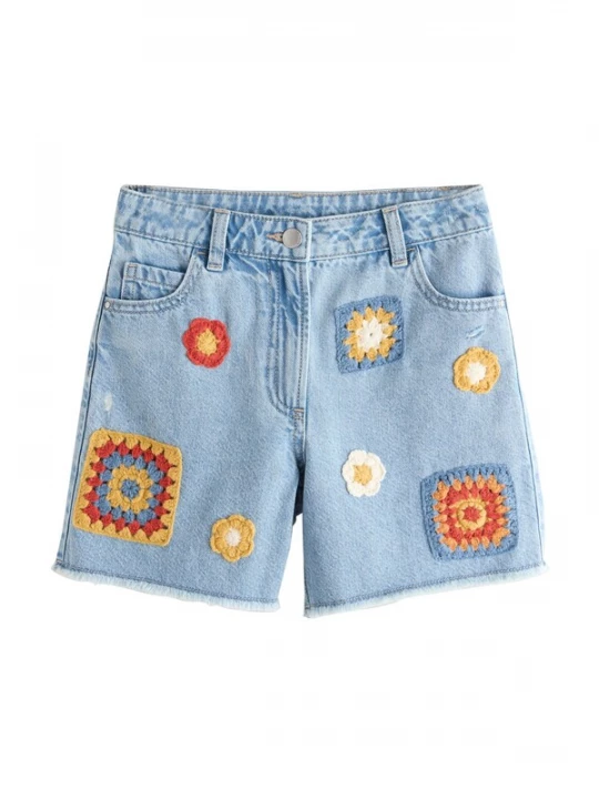 Foto van product Next Jeans blauw denim / geel / oranje / wit
