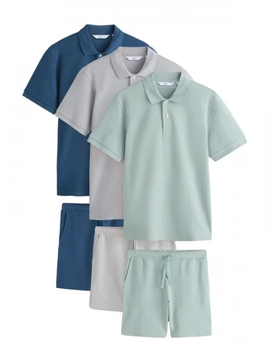 Foto van product Next Joggingpak donkerblauw / greige / pastelgroen