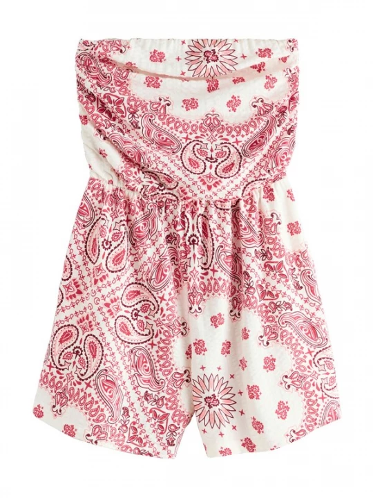 Foto van product Next Jumpsuit crème / rosa / donkerrood