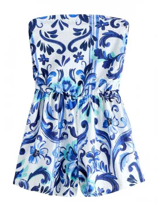 Foto van product Next Jumpsuit navy / kobaltblauw / aqua / wit